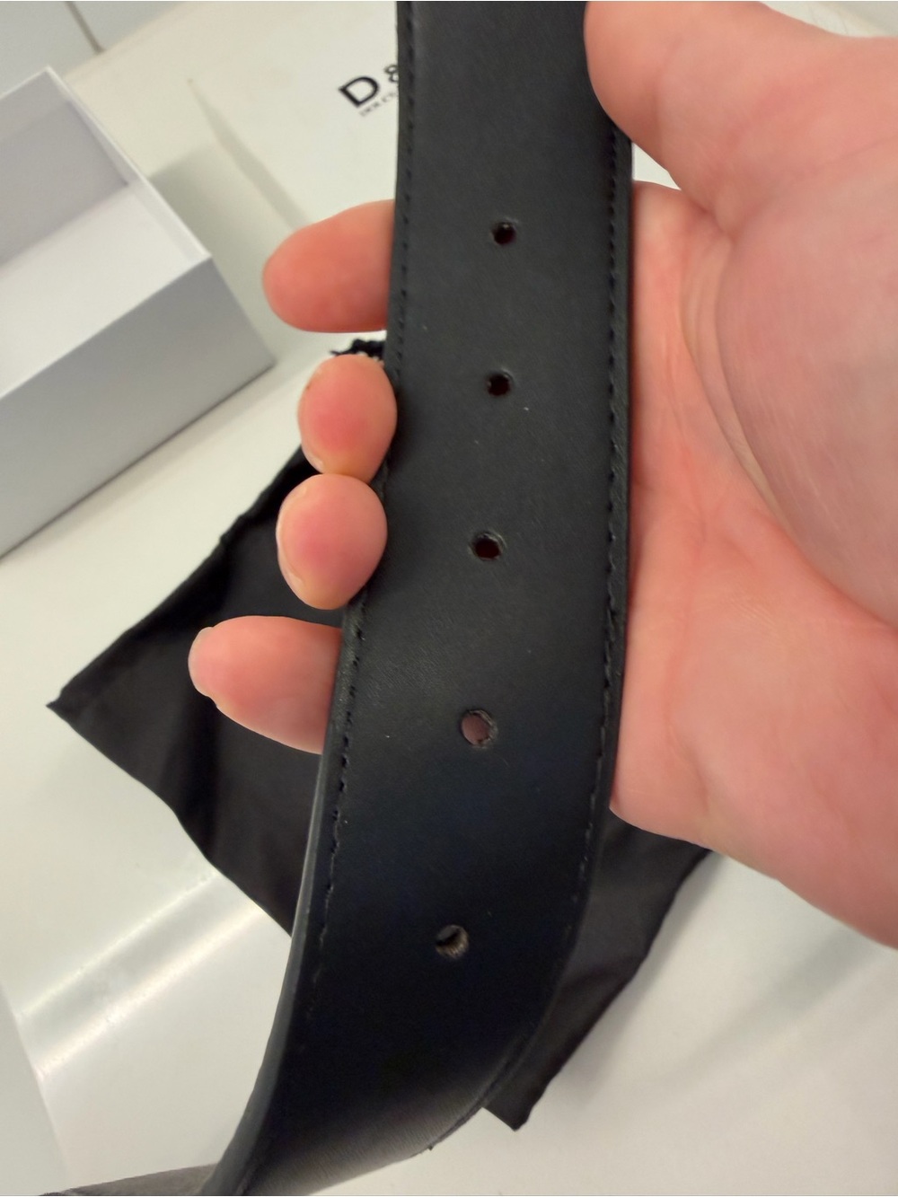 Dolce & Gabbana D&G Black Leather Ornate DG Buckle Belt - Picture 8 of 8
